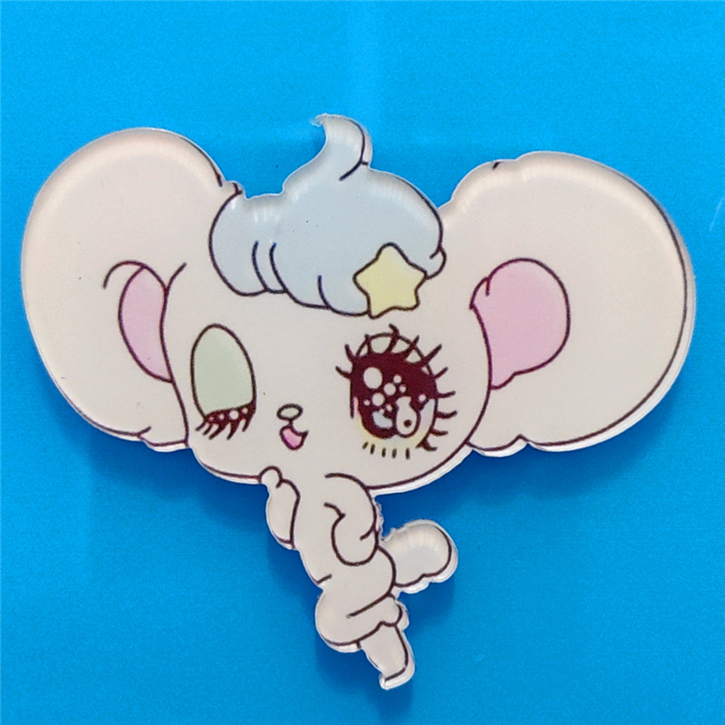 Harajuku Gemini acrílico broche de dibujos animados insignia bolsa accesorios periféricos DIY teléfono móvil Shell parche
