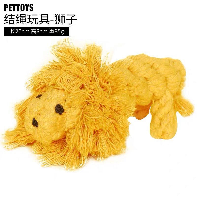 Perro de peluche de juguete cubo francés Bichon Corgi molar resistente a la mordedura de dos colores nudo tejido de entrenamiento interactivo suministros para mascotas