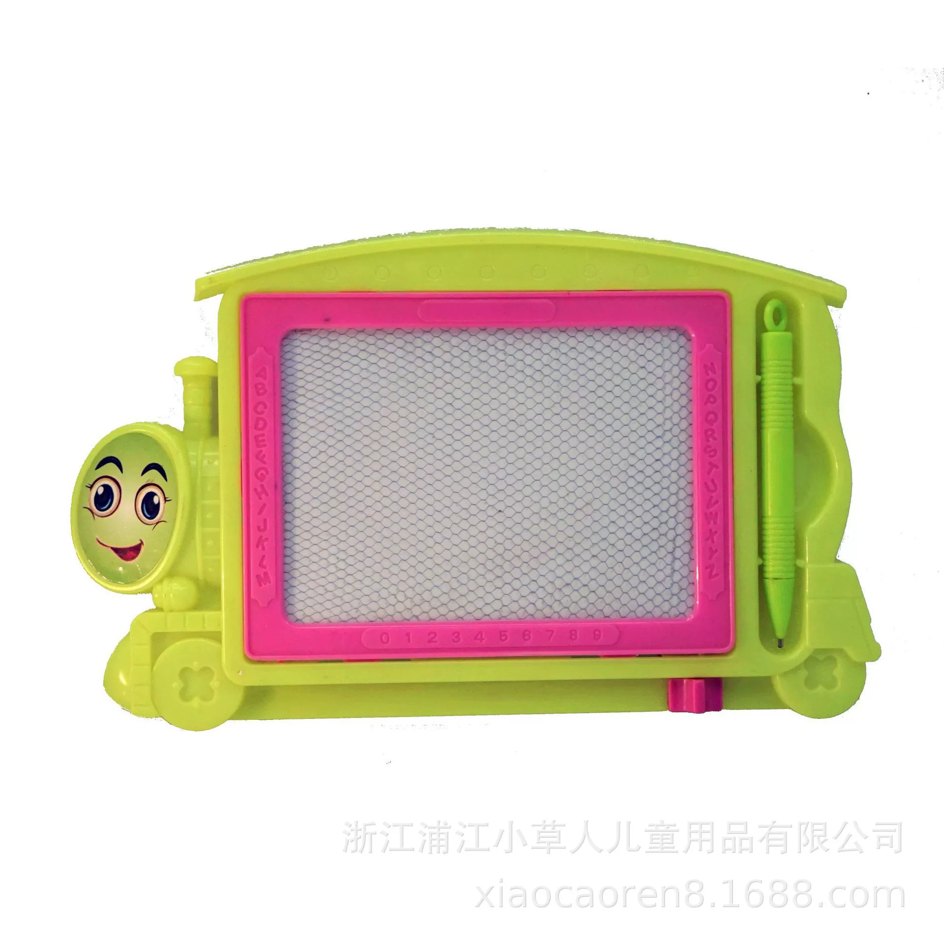 Cartoon train, magnetic erasable drawing board writing, graffiti, handmade