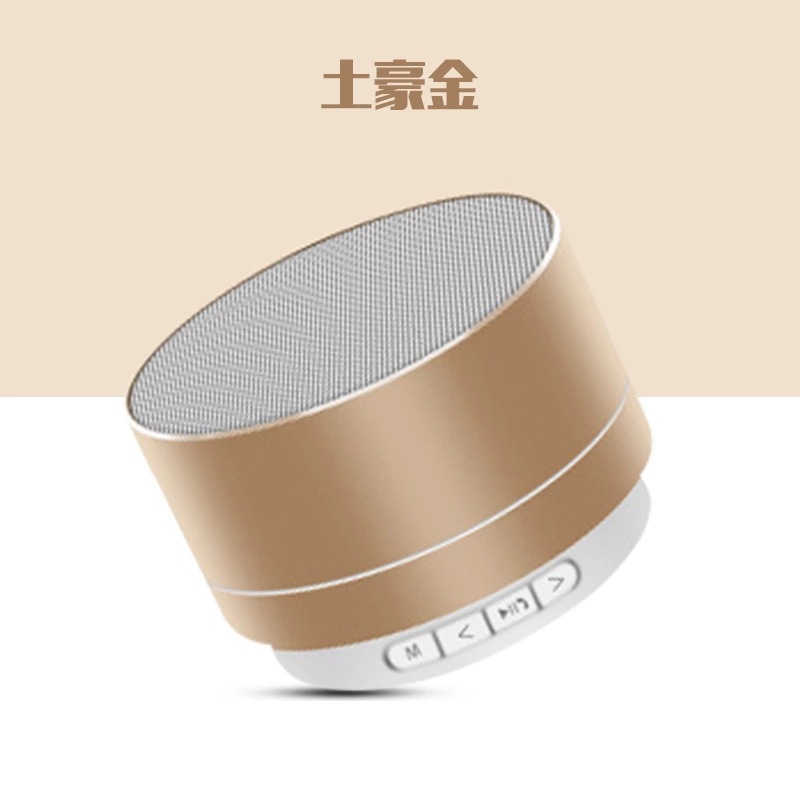 Nuevo reloj despertador Bluetooth audio inalámbrico Tarjeta de radio escritorio mini pequeña pistola acero altavoz espejo teléfono móvil altavoz