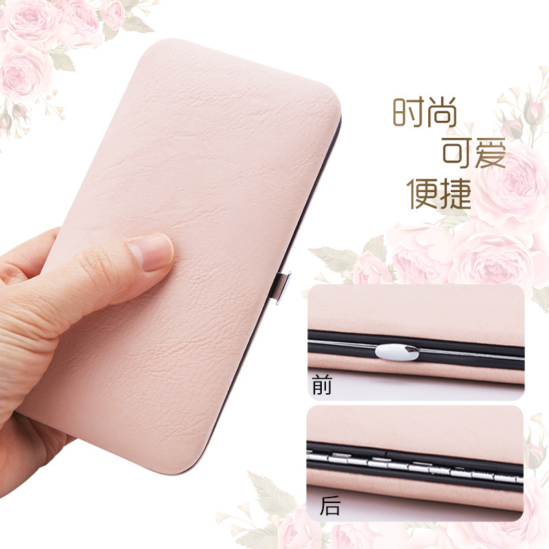 Golden manicure tools set stainless steel for manicure contains rose…
