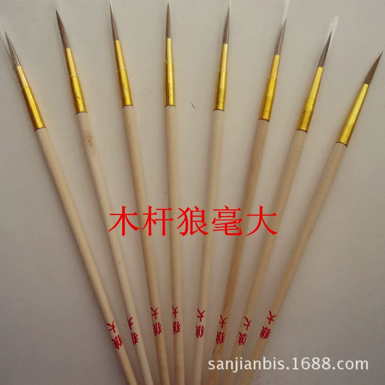 Гуашь крючок ручка волк Роскошные нейлоновые волосы Татуировка бровь дизайн ногтей специальная тонкая ручка Кисть для рисования тонкая живопись акварель крючок ручка