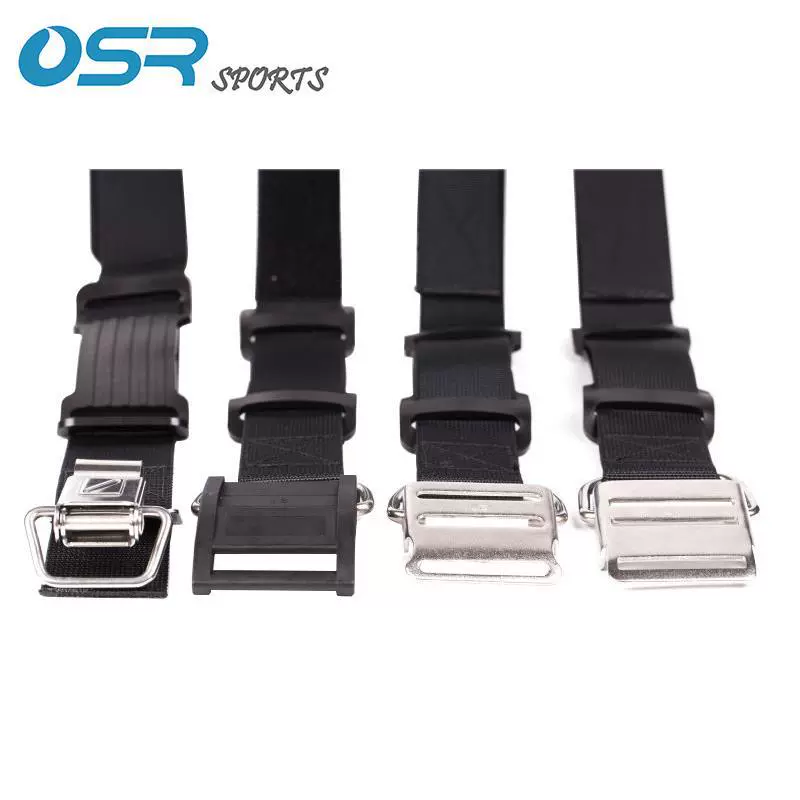 潜水背飞BCD用塑胶不锈钢绑瓶带12L气瓶扣cam band