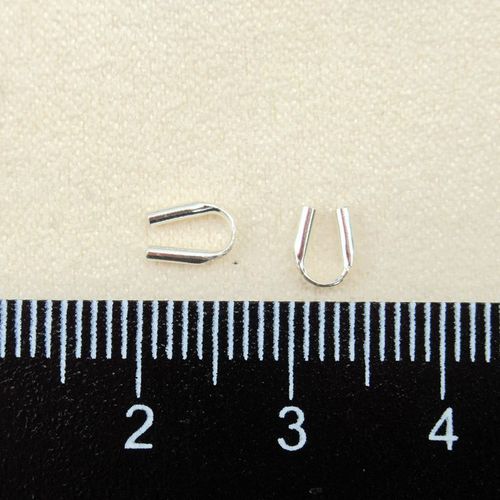 S925 sterling silver U-shaped fixed tube positioning bracelet necklace buckle spring buckle DIY jewelry accessories material buckle ring