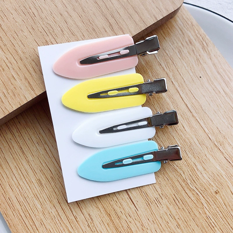 Заколки hairgrip в корейском стиле, простые элегантные пластиковые зажимы — 4 шт. на карточке, ассорти