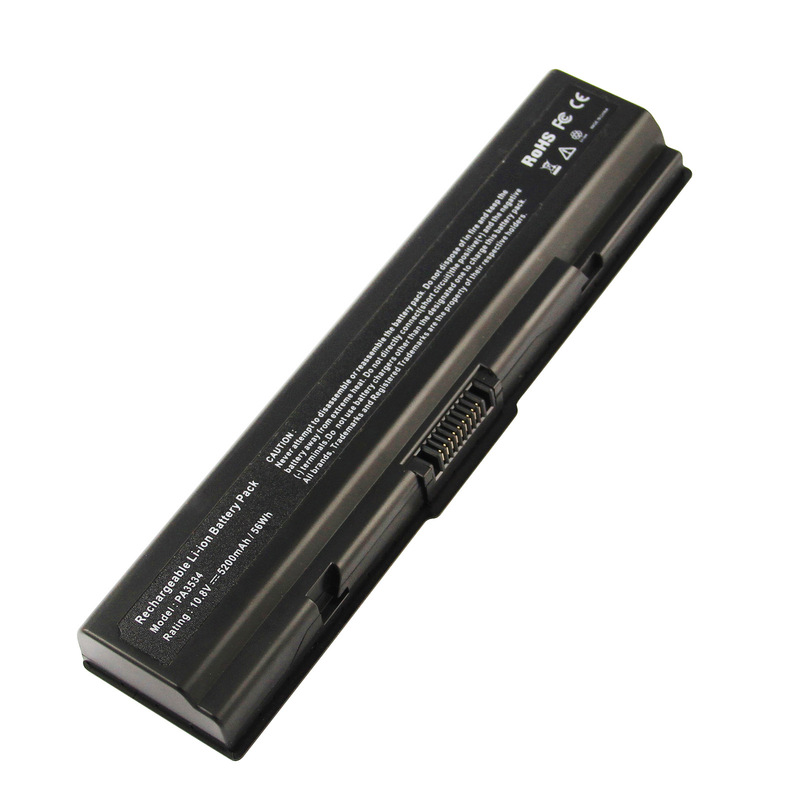 Factory direct for Toshiba A200 A300 L203 M200 PA3534U-1BRS laptop battery