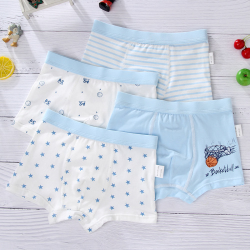 New boys' underwear pure cotton children's boxer briefs small, medium and large boys' boxer briefs baby shorts manufacturer