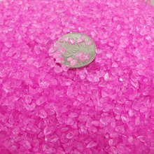 粉色玻璃砂天然彩石裝飾水草造景石魚缸鋪底沙石粉水晶碎消磁廠家