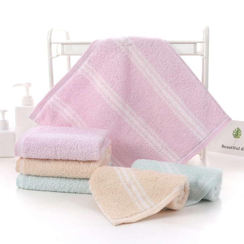 Source towel factory wholesale textile soft gauze cotton generous face towel portable absorbent fluffy skin friendly