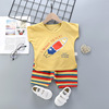 Children's sleeves, set, summer cotton T-shirt for boys, shorts, children's clothing, Korean style, wholesale