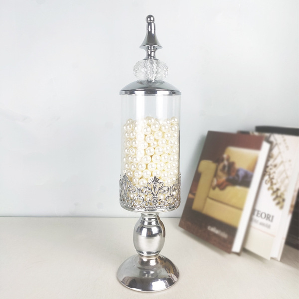 Glass sugar pot belt covered wedding props main table vase European…