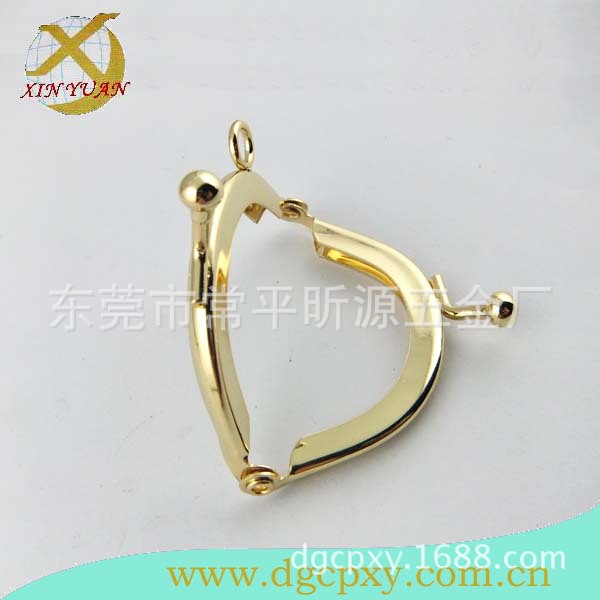 供应半圆银色手袋夹,硬币包铁夹,手袋配件， 五金口架