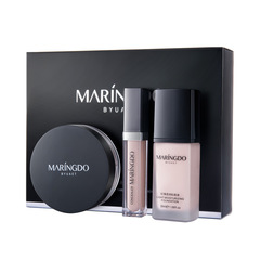 Meilin Yidu enjoys the light base makeup set, natural nude makeup, concealer, oil control powder makeup three-piece set
