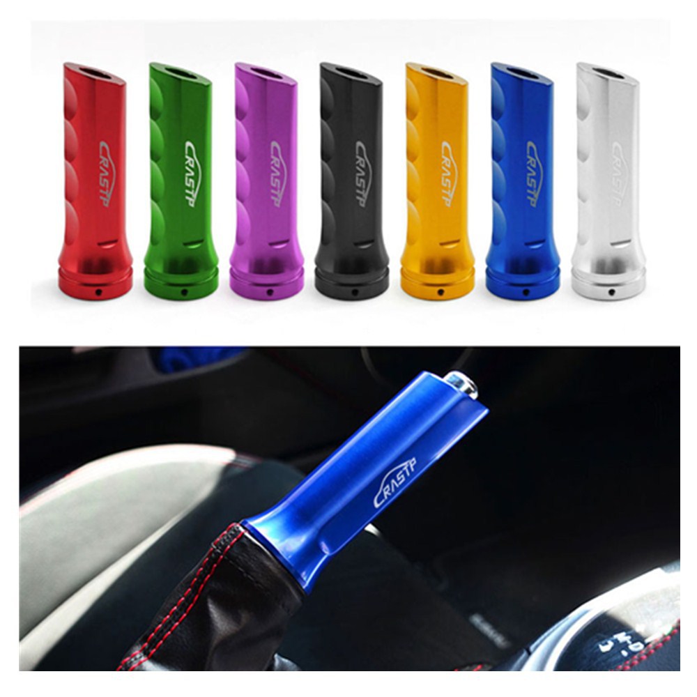 Car Modified Handbrake Handle Cover Aluminum Alloy Car Handbrake Lever Cover Handbrake Handle Modified Cover
