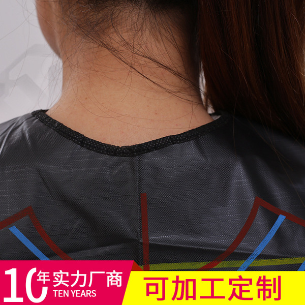 Waterproof cloak for hair colouring