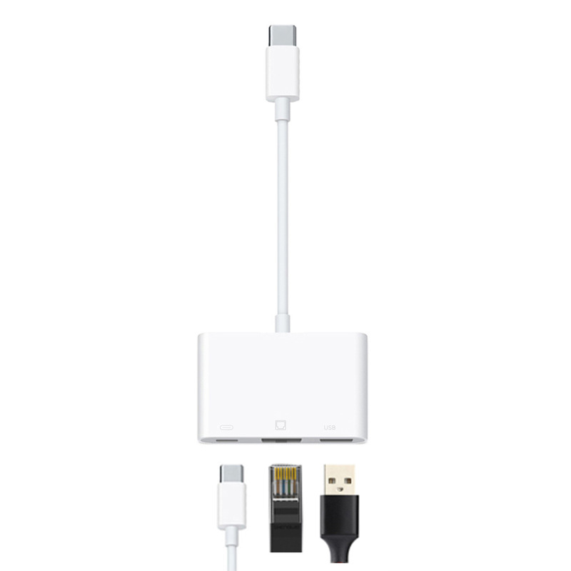 Factory Direct adapter Type-C to USB Ethernet port Type-c charging multi-function adapter Factory Direct adapter Type-C to USB Ethernet port Type-c charging multi-function adapter