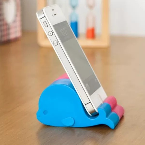 Clearance mini mobile phone holder colorful small whale mobile phone holder cartoon whale shape mobile phone Judge base