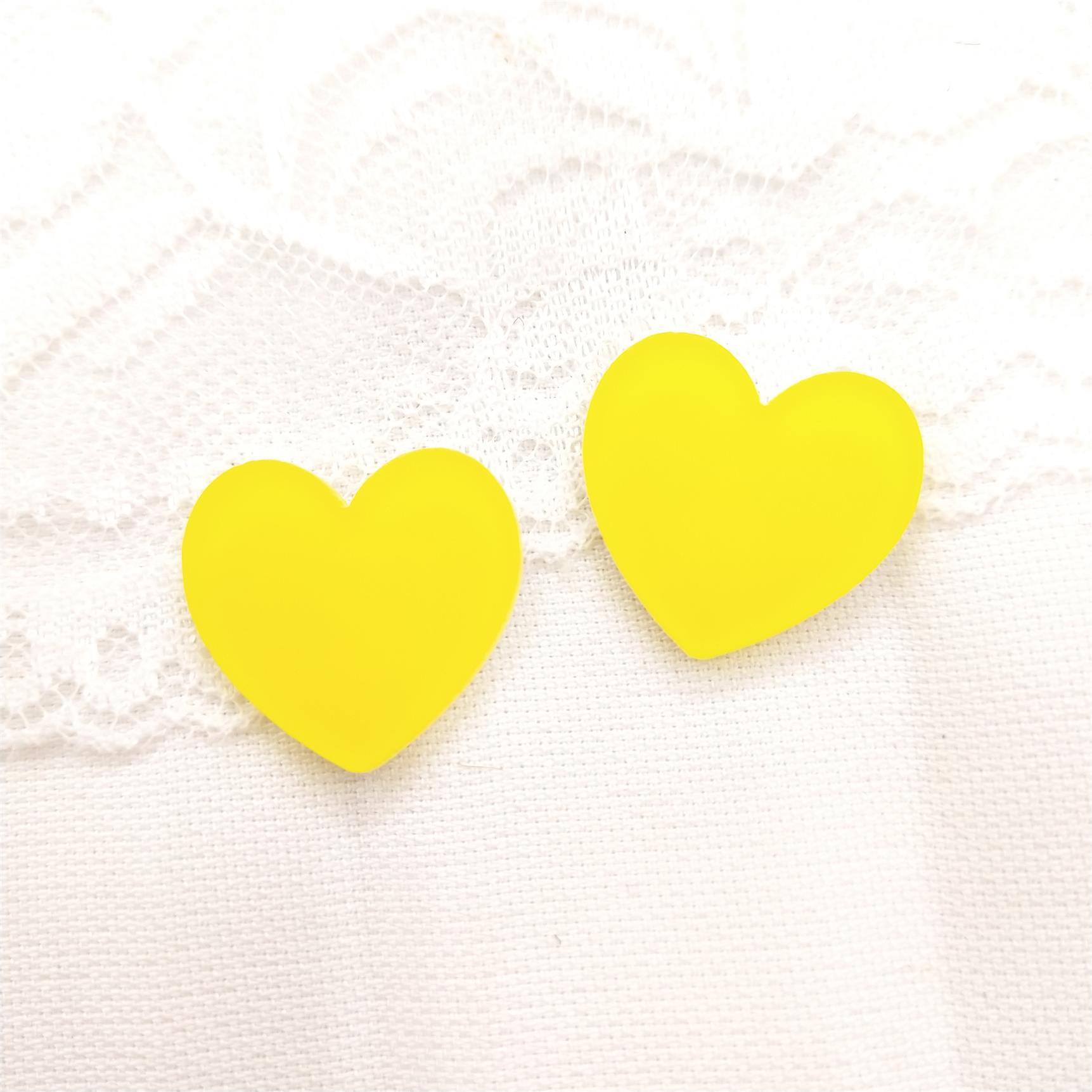 Color caramelo melocotón corazón jalea esmerilado acrílico amor ciruela DIY accesorios tocado accesorios horquilla accesorios joyería