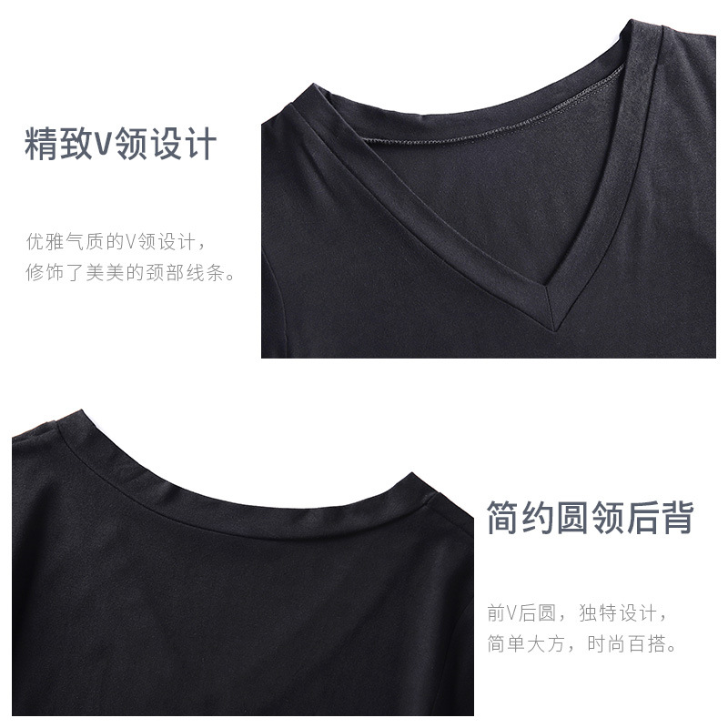 Ropa de baile para mujeres de manga corta con cuello en V ropa de práctica corta Ropa de baile elástica verano nueva ropa de Yoga de ballet