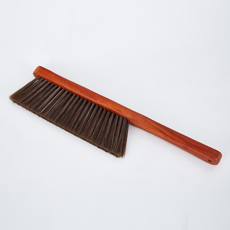 Chicken wing wooden broom bristle broom plastic lengthened bed brush wooden bristle brush Kang bed broom cleaner