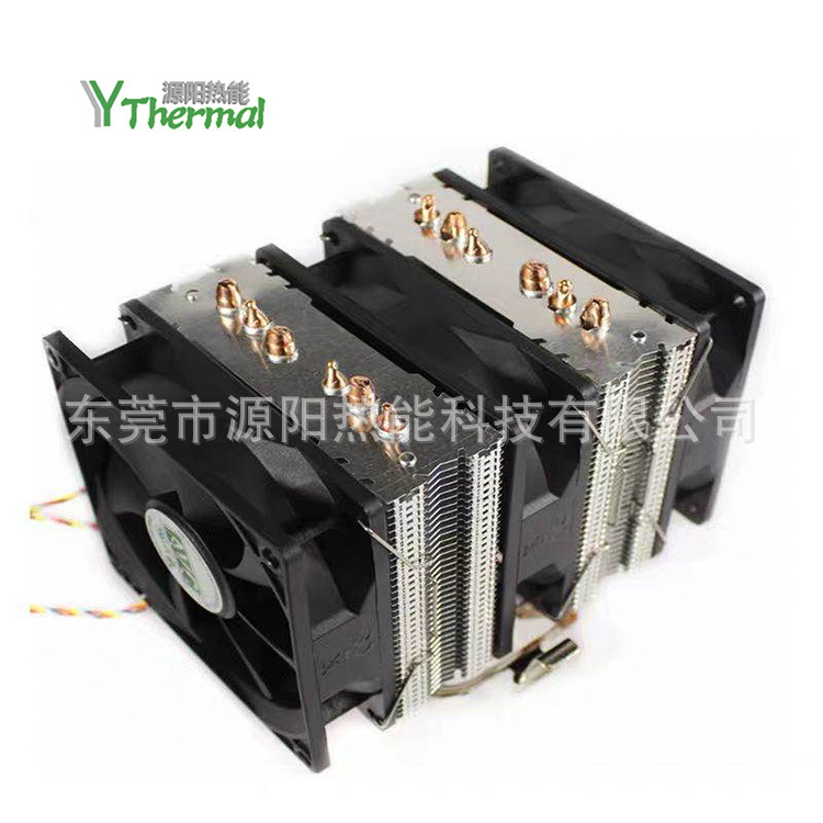铜铝结合4管散热器 大功率LED散热器 超静音CPU散热器