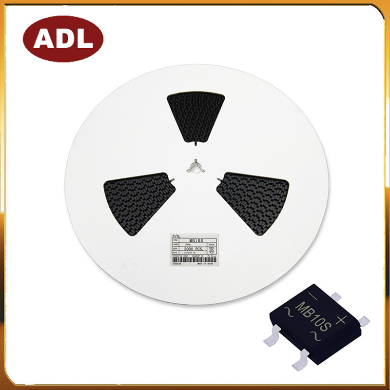 奥德利 厂家直销 MB10S SOP-4封装 0.8A 600V 足芯片 贴片整流桥