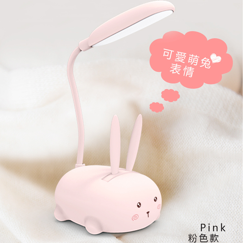 Dibujos Animados creativo plegable LED pequeña lámpara de mesa estudiante aprendizaje ojo protección libro luz USB carga mini luz de la noche