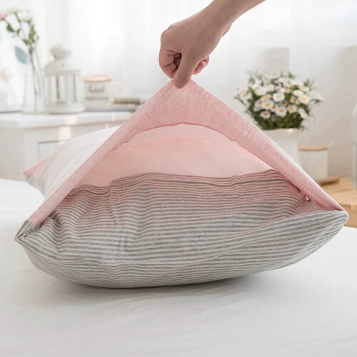 Japanese knitted Tianzhu cotton pillowcase wholesale bedding pure cotton pillowcase student dormitory single envelope pillowcase