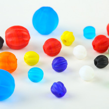 DIY饰品配件 古法老琉璃南瓜珠 多尺寸磨砂面南瓜琉璃散珠