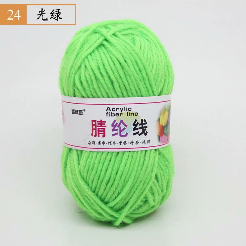 Fábrica al por mayor de comercio exterior de hilo acrílico DIY zapatillas tejidas a mano lana acrílico ganchillo zapato hilo cojín muñeca hilo