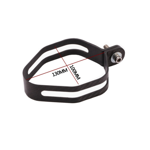 Motorcycle exhaust pipe bundle hoop carbon fiber hoop four-corner hexagon brother hoop round 304 fixed ring