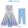 White small princess costume, set, cartoon dress, “Frozen”