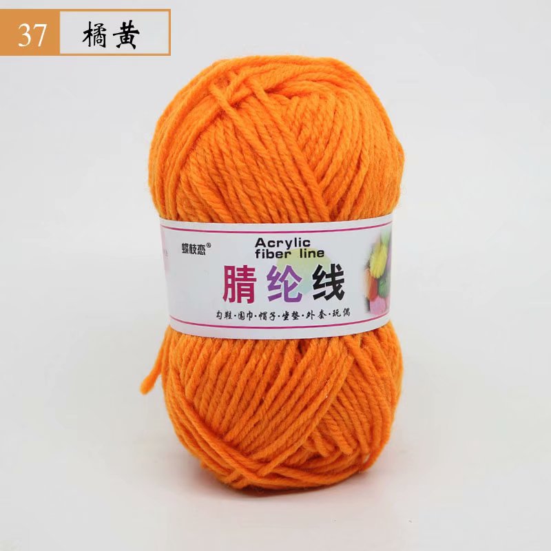 Fábrica al por mayor de comercio exterior de hilo acrílico DIY zapatillas tejidas a mano lana acrílico ganchillo zapato hilo cojín muñeca hilo