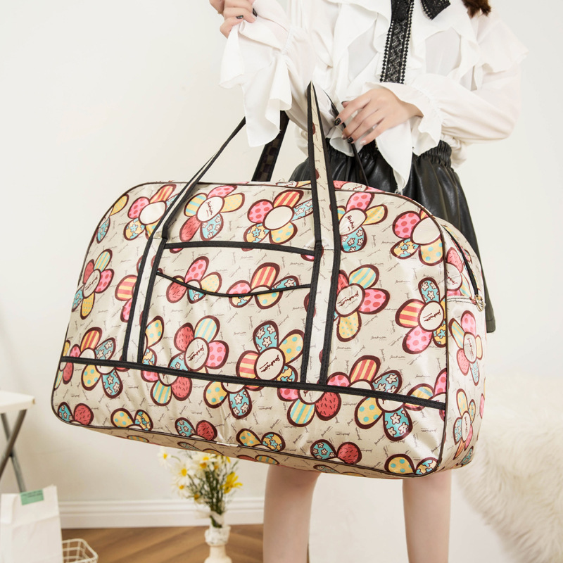 Handheld travel for women, large capacity Korean version, foldable storage bag, student travel, short distance business_voghion.com