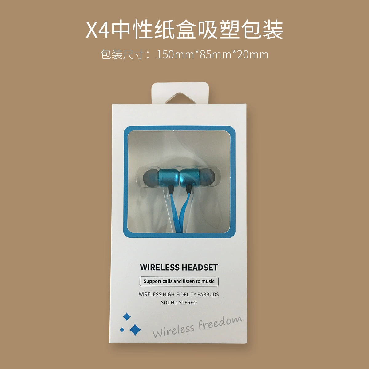Маленькие металлические наушники, x4, bluetooth, (跨境贸易)