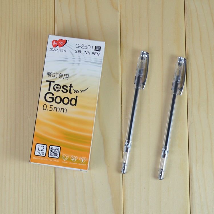 BOSOM 2501 테스트 펜 0.5MM 바늘 젤 펜 도매 간단한 리필 펜 학생 사무실
