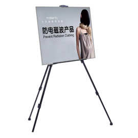 供应黑色铁质KT板展示架 美术学院画架pop商场超市促销伸缩广告架