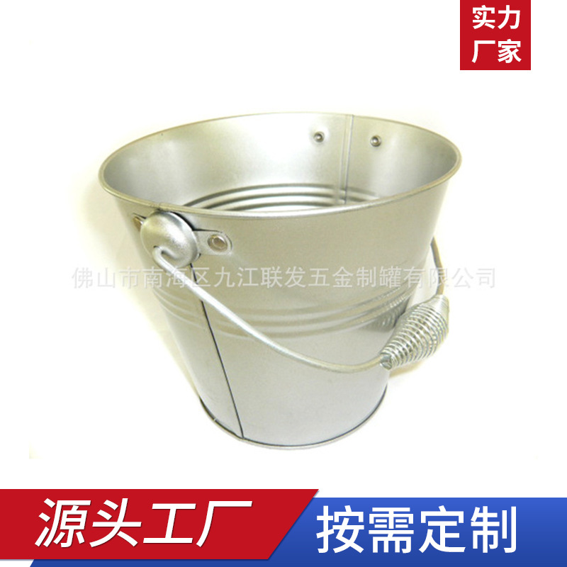 厂家直供2.5L马口铁冰桶复活节爆米花铁桶金属手提桶发财桶啤酒桶