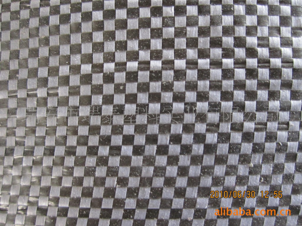 黑白格编织袋蓝格编织布绿黑格编织布