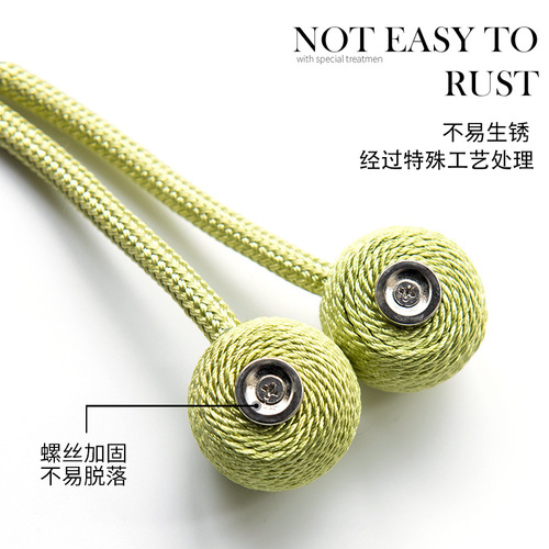 Cross-border supply Oxford earphone style curtain magnetic buckle curtain straps simple punch-free wholesale curtain buckle