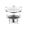 Ceciliation anti -odor anti -odor artifact bathroom sewage tube stainless steel anti -width cap