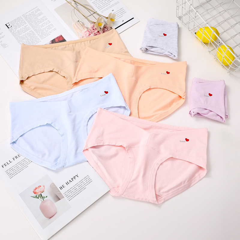 Factory New Pregnant Women's Pants Underwear Low Waist Modal Cotton Breathable Comfortable Briefs Large Size Early and Late Pregnancy