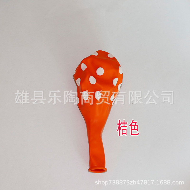 Venta al por mayor engrosada 12 pulgadas 2,8G Polka Dot globo de látex colorido Polka Dot impreso bola cumpleaños boda celebración Decoración