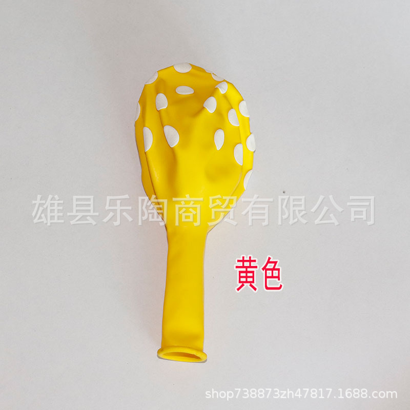Venta al por mayor engrosada 12 pulgadas 2,8G Polka Dot globo de látex colorido Polka Dot impreso bola cumpleaños boda celebración Decoración