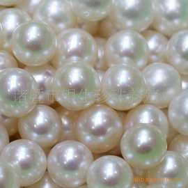 饰品珠子淡水珍珠 7-8mm 非正圆半孔AAA颗粒珠批发散珠厂家