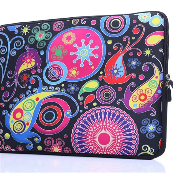 Printed Neoprene Laptop Bag with Silk Screen Printing, Breathable and Wear-Resistant