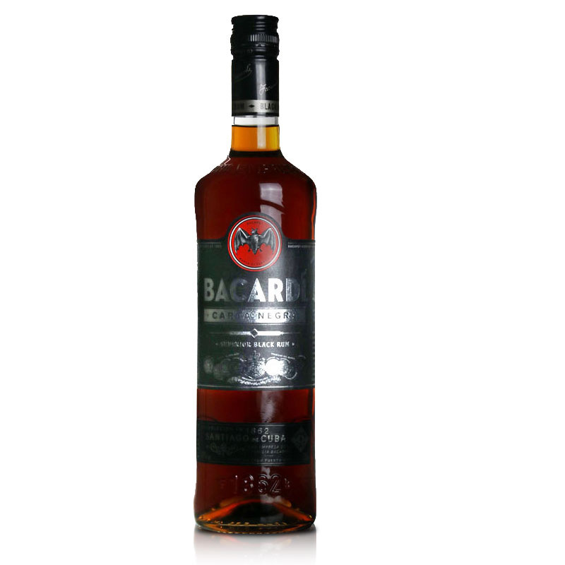 原装洋酒百加得黑朗姆酒烘焙750ml鸡尾酒调酒rum兰姆酒批发