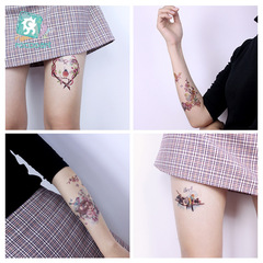 Reikalong cross-border supply waterproof flower arm tattoo stickers arm small fresh collarbone tattoo stickers wholesale