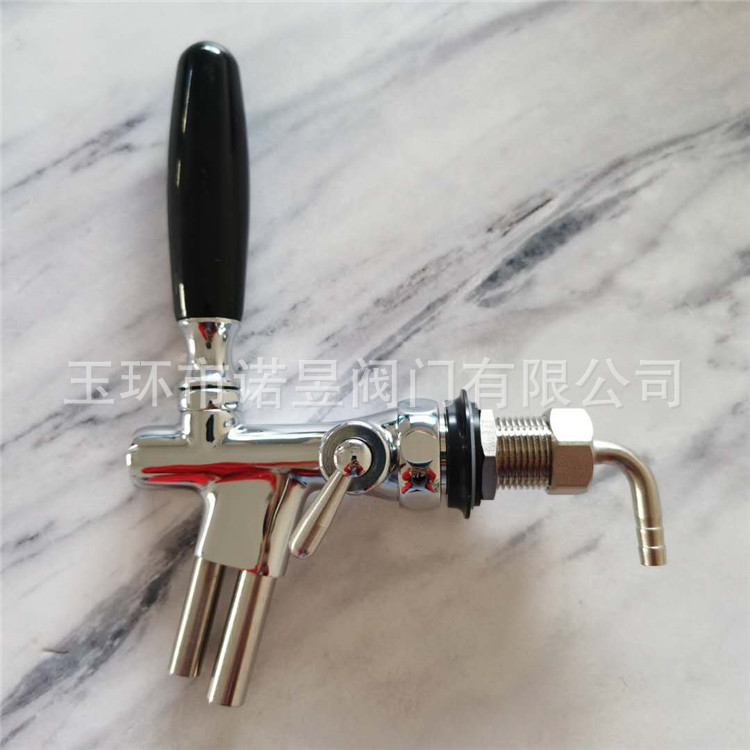 Brass Wine Foam Separated Beer Faucet Adjustable Beer Faucet Double Tube Beer Faucet