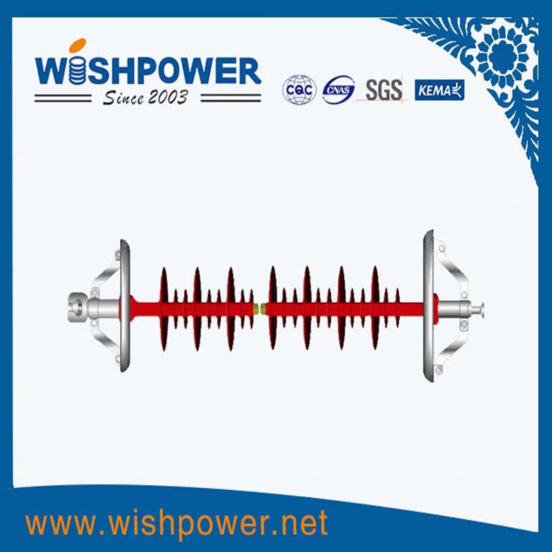 厂家热销 220（230）kV 棒形悬式复合绝缘子 硅橡胶材质 高压输电